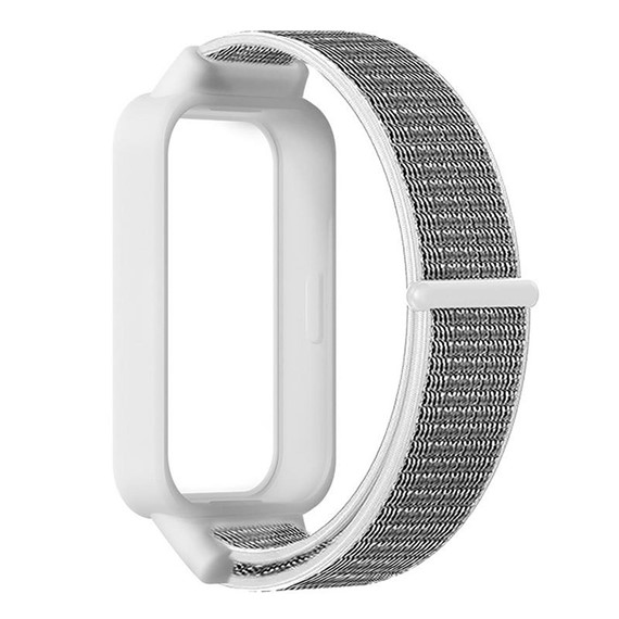 Microsonic Xiaomi Redmi Band 3 Hasırlı Kordon Woven Sport Loop Beyaz 2