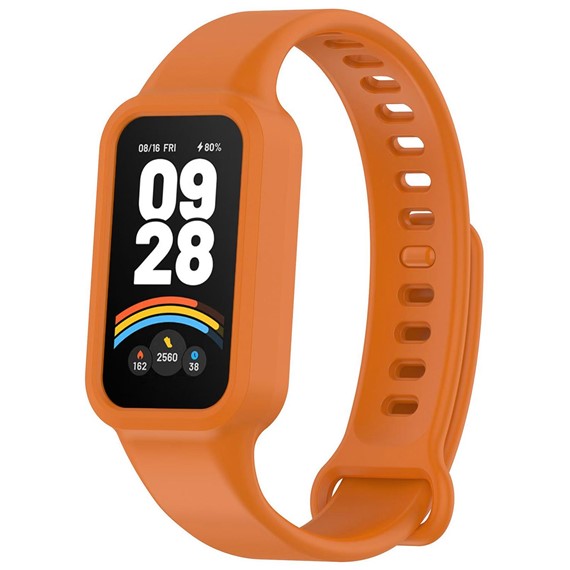 Microsonic Xiaomi Redmi Band 3 Kordon Silicone Sport Band Turuncu 1