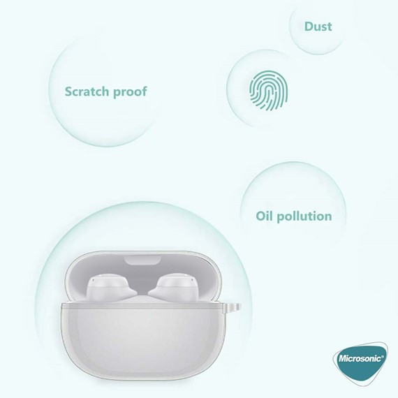 Microsonic Xiaomi Redmi Buds 6 Pro Kılıf Transparent Clear Soft Şeffaf 4