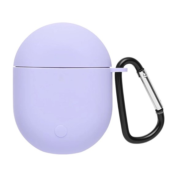 Microsonic Xiaomi Redmi AirDots 3 Pro Kılıf Askılı Mat Silikon Lila 1