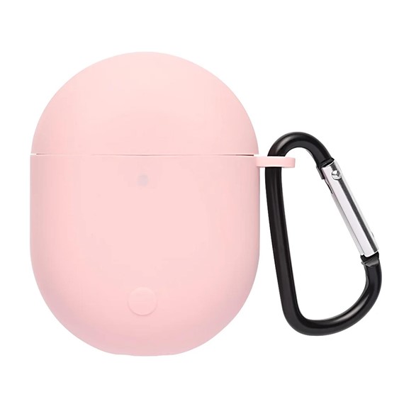 Microsonic Xiaomi Redmi AirDots 3 Pro Kılıf Askılı Mat Silikon Pembe 1