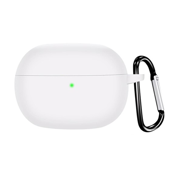 Microsonic Xiaomi Redmi Buds 6 Pro Kılıf Askılı Mat Silikon Beyaz 1