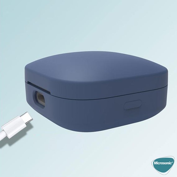 Microsonic Xiaomi Redmi Buds 6 Active Kılıf Askılı Mat Silikon Açık Yeşil 6