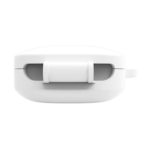 Microsonic Xiaomi Redmi Buds 6 Kılıf Askılı Mat Silikon Beyaz 2