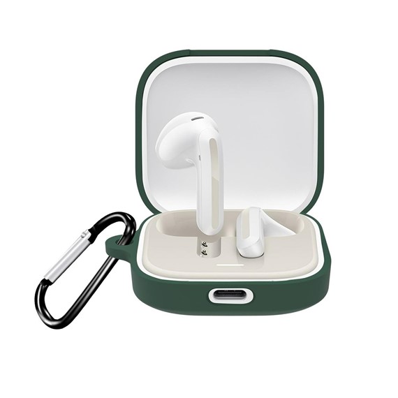 Microsonic Xiaomi Redmi Buds 6 Kılıf Askılı Mat Silikon Koyu Yeşil 1