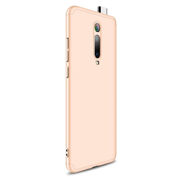 Microsonic Xiaomi Redmi K20 Kılıf Double Dip 360 Protective Gold 2