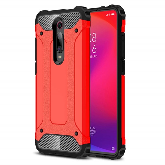 Microsonic Xiaomi Redmi K20 Kılıf Rugged Armor Kırmızı 1