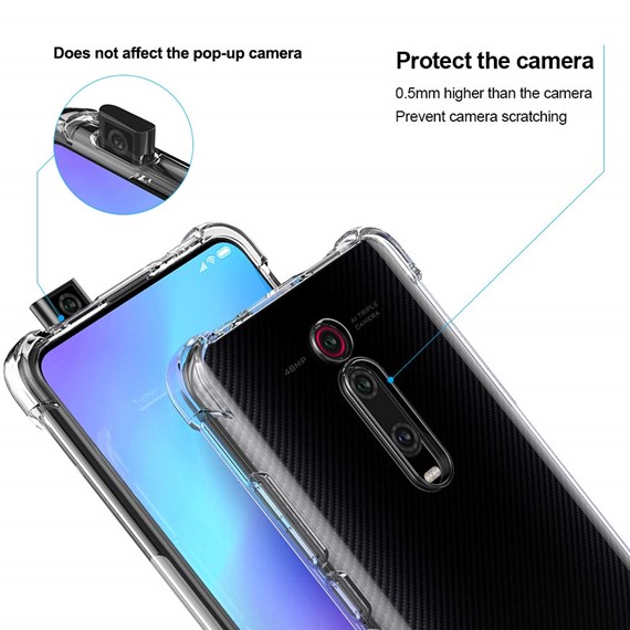 Microsonic Shock Absorbing Kılıf Xiaomi Redmi K20 Şeffaf 4