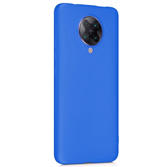 Microsonic Matte Silicone Xiaomi Redmi K30 Pro Kılıf Mavi 2