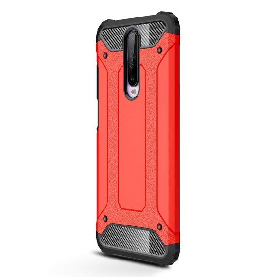 Microsonic Xiaomi Redmi K30 Kılıf Rugged Armor Kırmızı 2