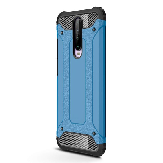 Microsonic Xiaomi Redmi K30 Kılıf Rugged Armor Mavi 2