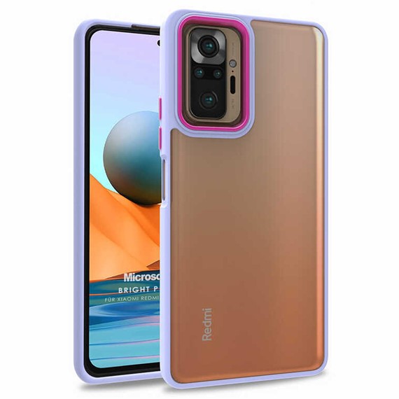 Microsonic Xiaomi Redmi Note 10 Pro Kılıf Bright Planet Lila 1