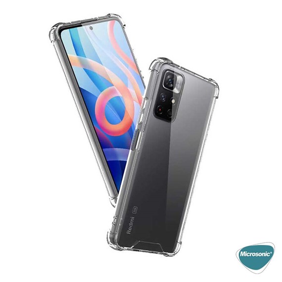 Microsonic Xiaomi Redmi Note 11 Kılıf Shock Absorbing Şeffaf 6