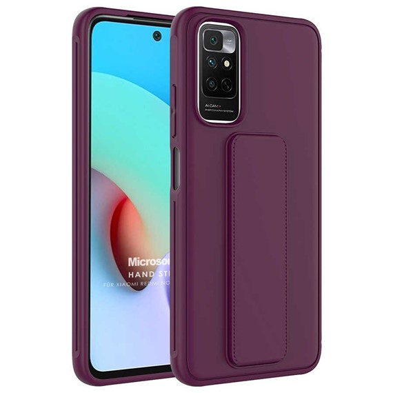 Microsonic Xiaomi Redmi Note 11 Pro 5G Kılıf Hand Strap Mor 1