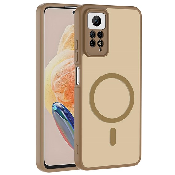 Microsonic Xiaomi Redmi Note 11 Pro 5G Kılıf MagSmoke Neo Gold 1