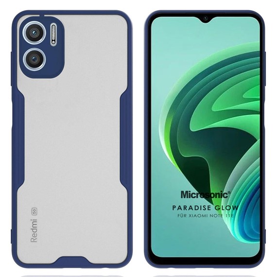 Microsonic Xiaomi Redmi Note 11E Kılıf Paradise Glow Lacivert 1