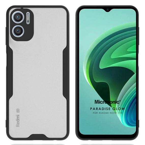 Microsonic Xiaomi Redmi Note 11E Kılıf Paradise Glow Siyah 1