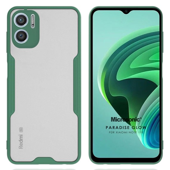 Microsonic Xiaomi Redmi Note 11E Kılıf Paradise Glow Yeşil 1