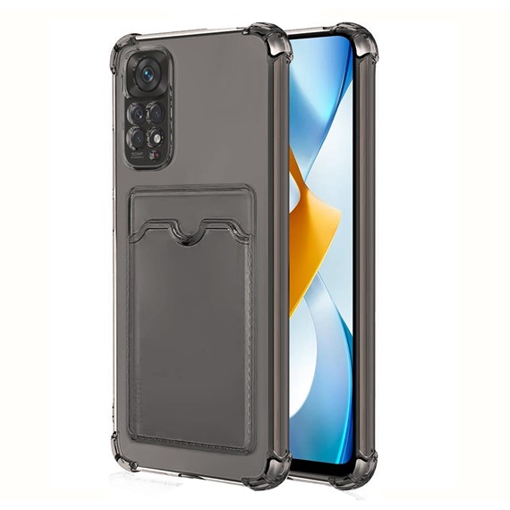 Microsonic Xiaomi Redmi Note 11 Pro 5G Card Slot Shock Kılıf Füme 1