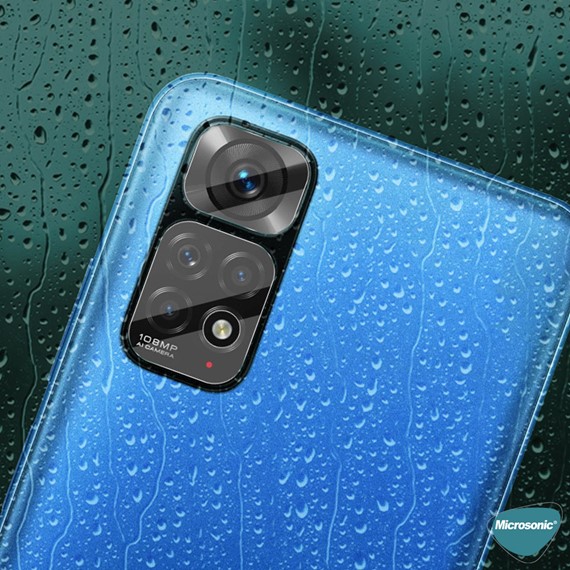 Microsonic Xiaomi Redmi Note 11S Kamera Lens Koruma Camı 4