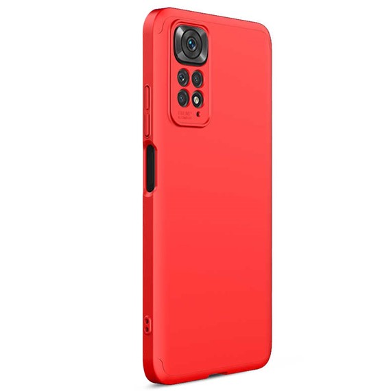 Microsonic Xiaomi Redmi Note 11 Kılıf Double Dip 360 Protective Kırmızı 2