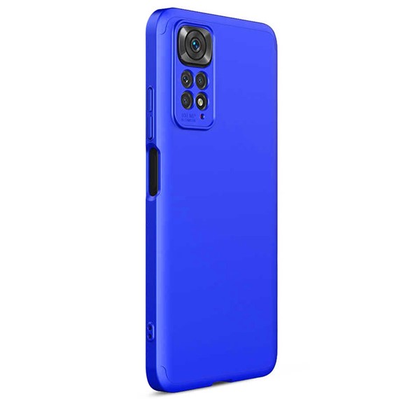 Microsonic Xiaomi Redmi Note 11 Pro 5G Kılıf Double Dip 360 Protective Mavi 2