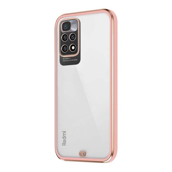 Microsonic Xiaomi Redmi Note 11S Kılıf Laser Plated Soft Pembe 2