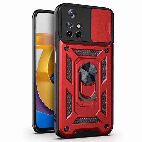 Microsonic Xiaomi Poco M4 Pro Kılıf Impact Resistant Kırmızı 1