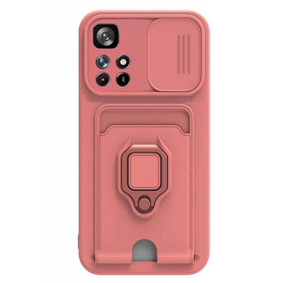 Microsonic Xiaomi Poco M4 Pro Kılıf Multifunction Silicone Pembe 2