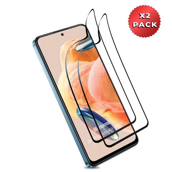 Microsonic Xiaomi Poco X5 5G Crystal Seramik Nano Ekran Koruyucu Siyah 2 Adet 2