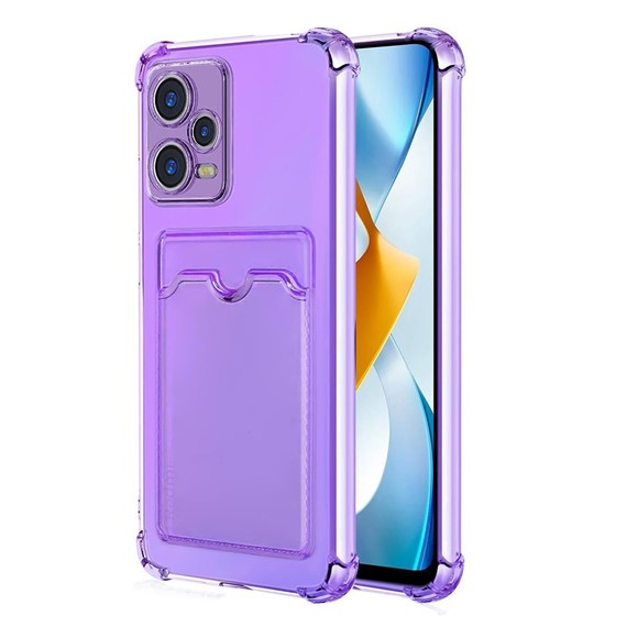 Microsonic Xiaomi Poco X5 5G Card Slot Shock Kılıf Lila 1