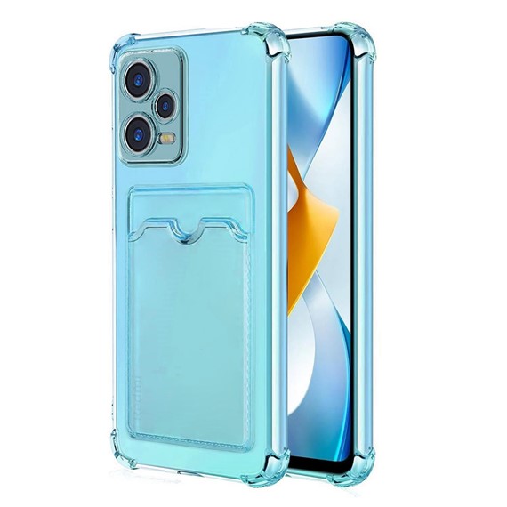 Microsonic Xiaomi Redmi Note 12 Pro Card Slot Shock Kılıf Mavi 1