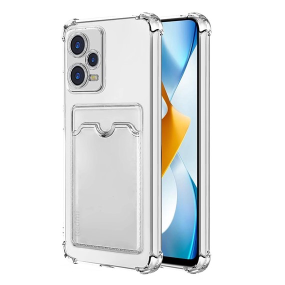 Microsonic Xiaomi Redmi Note 12 Pro Card Slot Shock Kılıf Şeffaf 1