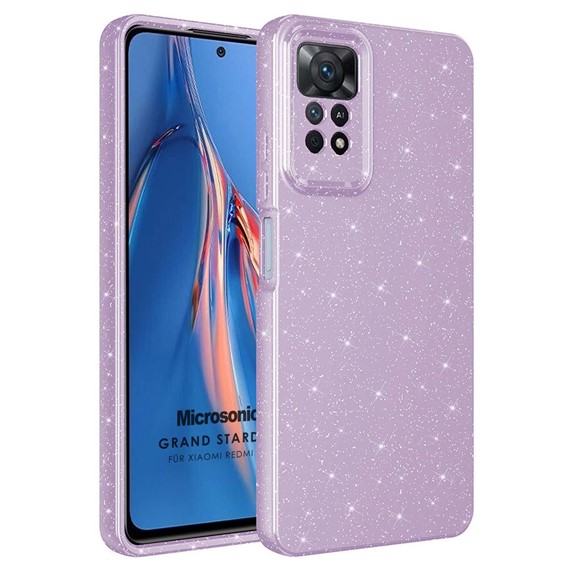 Microsonic Xiaomi Redmi Note 11 Pro 5G Kılıf Grand Stardust Lila 1