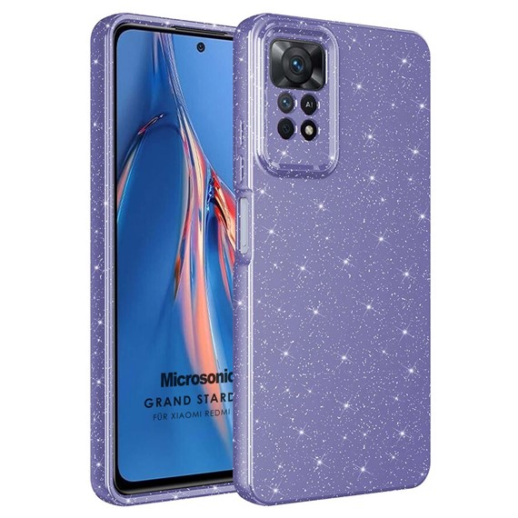 Microsonic Xiaomi Redmi Note 11 Pro 5G Kılıf Grand Stardust Mor 1