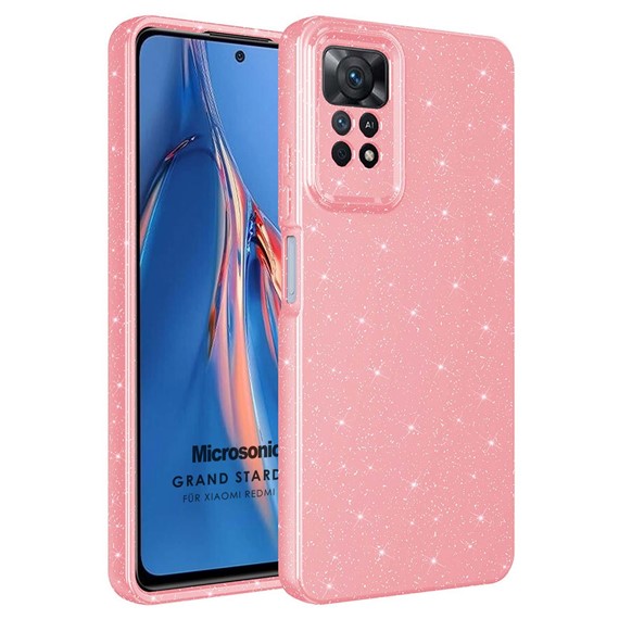 Microsonic Xiaomi Redmi Note 11 Pro 5G Kılıf Grand Stardust Pembe 1