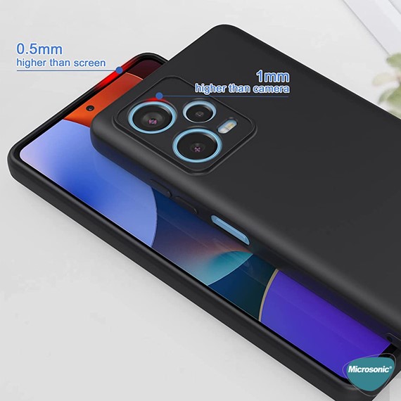 Microsonic Xiaomi Redmi Note 12 Pro Kılıf Groovy Soft Lacivert 2