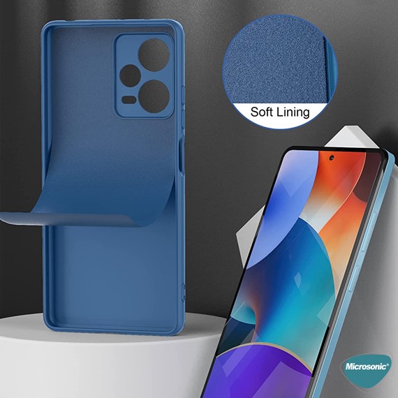 Microsonic Xiaomi Poco X5 5G Kılıf Groovy Soft Lila 5