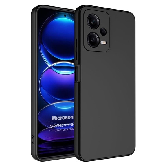 Microsonic Xiaomi Poco X5 5G Kılıf Groovy Soft Siyah 1