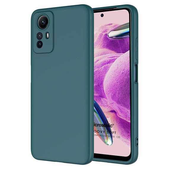 Microsonic Xiaomi Redmi Note 12S Kılıf Groovy Soft Koyu Yeşil 1