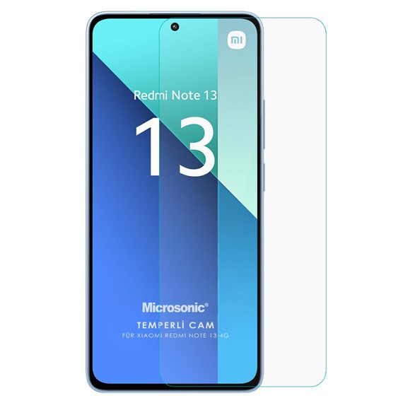 Microsonic Xiaomi Redmi Note 13 4G Tempered Glass Cam Ekran Koruyucu 1