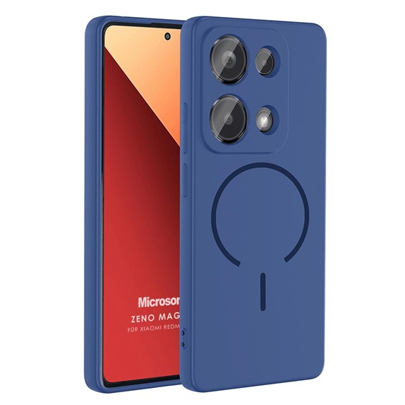 Microsonic Xiaomi Poco M6 Pro 4G Kılıf Zeno MagSafe Lacivert 1