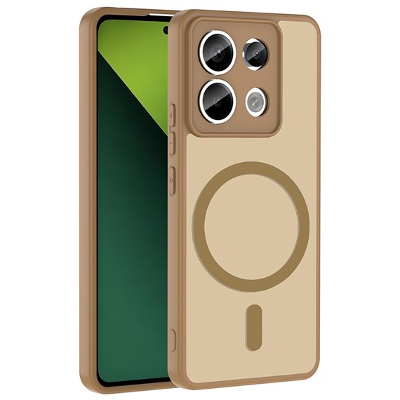 Microsonic Xiaomi Redmi Note 13 Pro 5G Kılıf MagSmoke Neo Gold 1