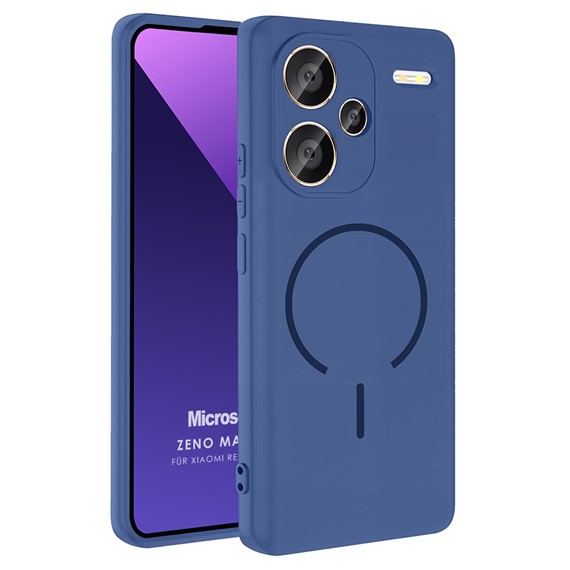 Microsonic Xiaomi Redmi Note 13 Pro Plus 5G Kılıf Zeno MagSafe Lacivert 1
