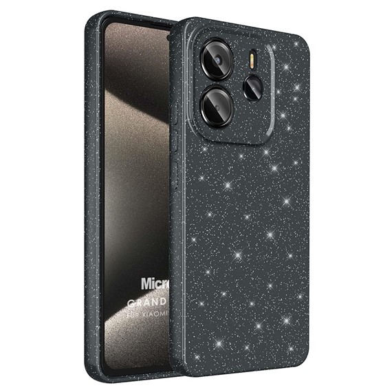 Microsonic Xiaomi Redmi Note 14 5G Kılıf Grand Stardust Siyah 1