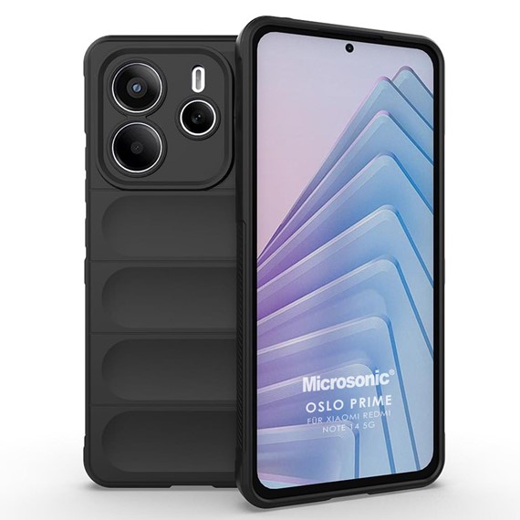 Microsonic Xiaomi Redmi Note 14 5G Kılıf Oslo Prime Siyah 1