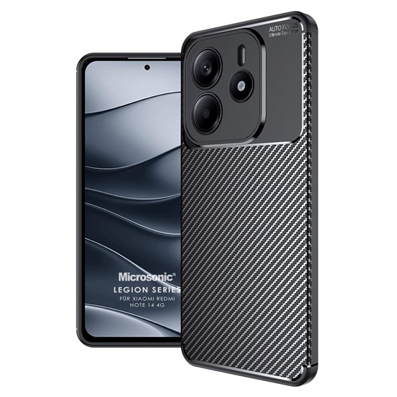 Microsonic Xiaomi Redmi Note 14 5G Kılıf Legion Series Siyah 1