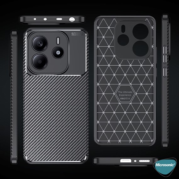 Microsonic Xiaomi Redmi Note 14 5G Kılıf Legion Series Siyah 5