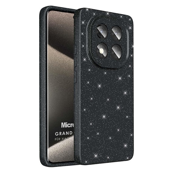 Microsonic Xiaomi Note 14 Pro Plus Kılıf Grand Stardust Siyah 1