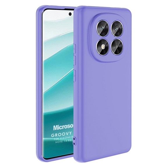 Microsonic Xiaomi Redmi Note 14 Pro 4G Kılıf Groovy Soft Lila 1